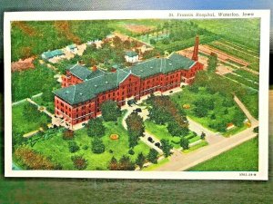 Vintage Postcard 19301-1945 St. Francis Hospital Waterloo Iowa (IA)