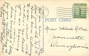 Vintage Linen Postcard; US Post Office Laredo TX Webb County posted