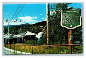 Vintage 1960's Postcard Bennett Dam Lookout Williams Lake British Columbia