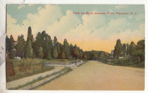 P3322 JL postcard vintage view of river ave.etc  point pleasant new jersey