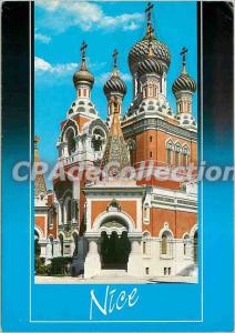 Modern Postcard The French Riviera French Rivera Nice Cathedrale Orthodica Ru...