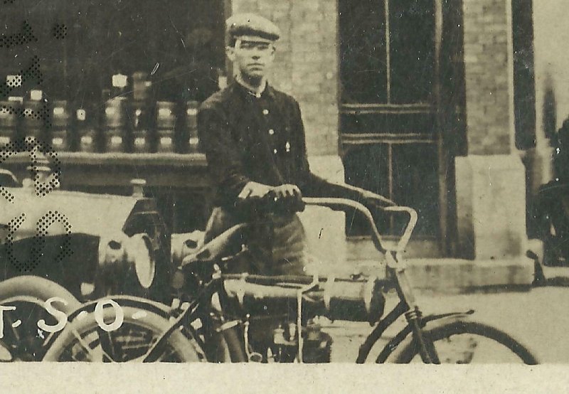 Bancroft SOUTH DAKOTA RPPC 1909 AUTO RALLY Cars MOTORCYCLE nr De Smet GHOST TOWN