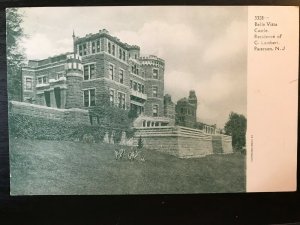 Vintage Postcard 1901-1907 Belle Vista Castle Home of C. Lambert Paterson N.J.