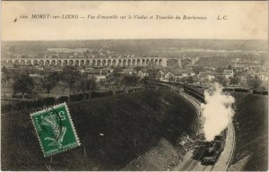 CPA Moret Vue d' ensemble sur le Viaduc FRANCE (1100933)