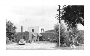 Berea KY Eplee's Tourist Court Note Old Car, Real Photo Postcard