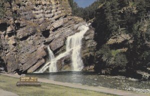 Waterfall, Cameron Falls, Waterton Lakes National Park, Alberta, Canada, 40-6...