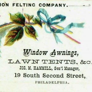 1880s Lawn Tents & C. Combination Felting Co. Fab! P98