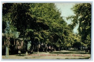 1913 Union Street Looking East Franklin Street Exterior Manchester Iowa Postcard