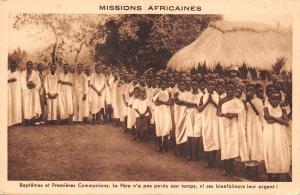 B95145   baptemes et premieres communions le pere dahomey benin africa types