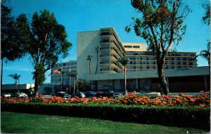 Vtg 1950's Beverly Hills Hotel Hilton California CA Chrome Postcard