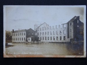 West Yorkshire Bradford IDLE Ruins of ALBION MILLS c1911 RP Postcard