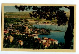 497101 Croatia Opatija Abbazia panorama Vintage postcard