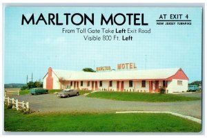 c1950's Marlton Motel Restaurant Building Cars Moorestown New Jersey NJ Postcard