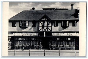 c1960s The Stockholm Restaurant Exterior Roadside Detroit MI Posted Postcard