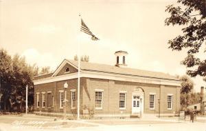 Knoxville Iowa~US Post Office~Street Signs~US Army Sign by Mailbox~1940s RPPC