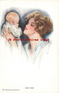 Harrison Fisher, Cosmopolitan No 843, Baby Mine, Mother Holding Child
