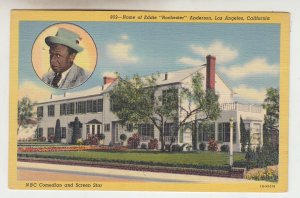 P2367, vintage postcard home of eddie rochester anderson los angeles calif