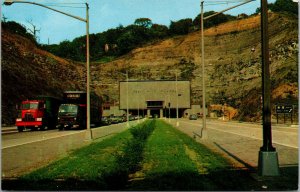 Vtg 1960s Approach to Fort Pitt Tunnel Pittsburgh Pennsylvania PA Postcard