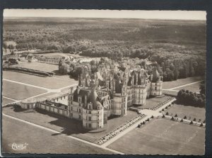 France Postcard - Aerial View of Les Chateaux De La Loire Chambord    T8780