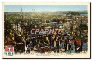Postcard Old City Caen Located On Panorama of the Orne and the Odon and nickn...