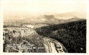 RPPC Postcard; View of Narrows, Cumberland MD from Lovers Leap, Allegany County