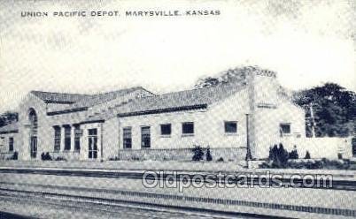 Union Pacific, Maryville, KS, Kansas, USA Train Railroad Station Depot Unused 