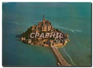 The Modern Postcard Mont Saint Michel Manche Aerial view