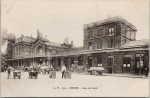 Rouen Gare du Nord France Unused Postcard F43