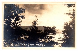 RPPC Newfound Lake from Archies, Photo by Archibald Tyler, Bridgewater, NH