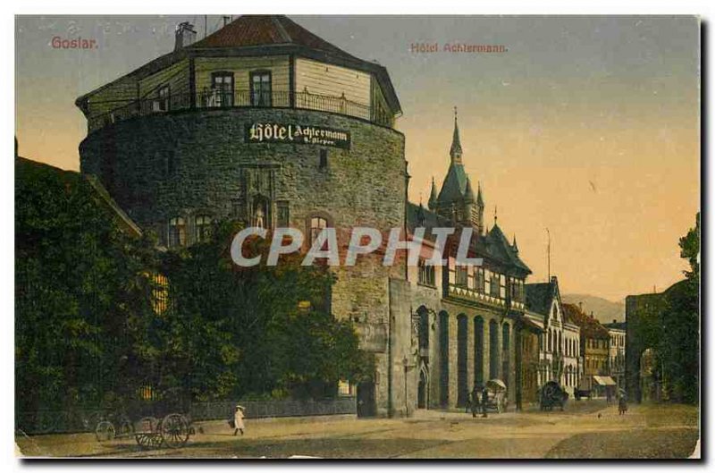 Postcard Old Hotel Achtermann Goslar