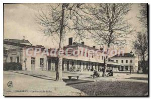 Old Postcard Chambery Station and Buffet