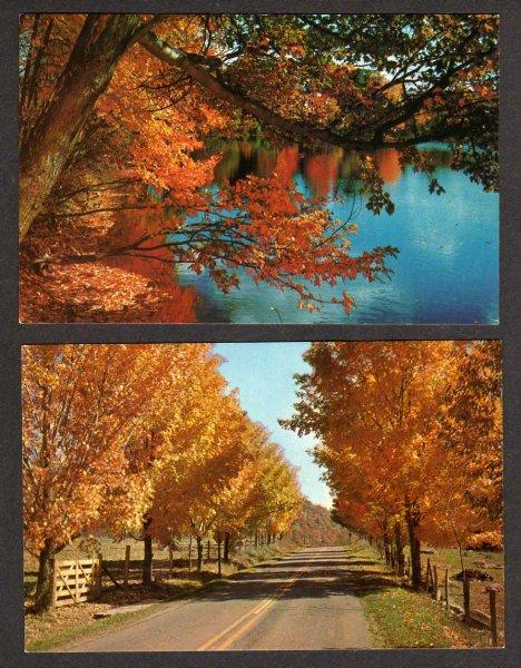 MA Lot 2 Greetings WARE MASSACHUSETTS Mass Postcards