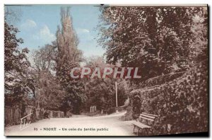 Old Postcard Niort A Coin Du Jardin Public