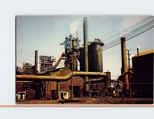 Postcard Dosco Blast Furnaces at Sydney, Canada