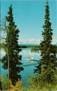 Nimpo Lake British Columbia Chilcoutin BC Floatplane Unused Vintage Postcard H3