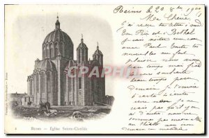 Old Postcard Reims Eglise Sainte Clotillde