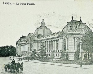 Vintage Postcard Le Petit Palais Paris France Sailors Mail