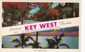 Florida Greetings From Key West 1961