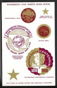 Minnesota Centennial Post Card QXA