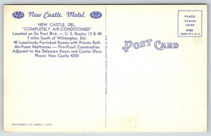Vintage Delaware Postcard -  New Castle Motel