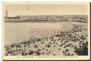 Old Postcard Cherbourg New Range situated in front of the New Maritime