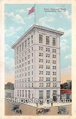 First National Bank Alexandria, LA, USA 1922 