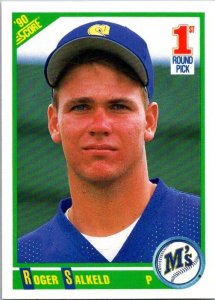 1990 Score Baseball Card Roger Salkeld Seattle Mariners sk2677