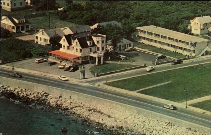 Narragansett Pier Rhode Island RI Neptune Inn & Motel c1950s-60s Postcard