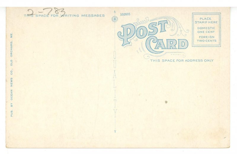 ME - Old Orchard Beach. The Pier & Surf by Moonlight