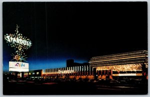 Vtg Las Vegas Nevada NV Stardust Hotel Casino Lido de Paris Night View Postcard