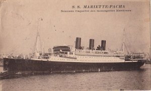 Postcard Ship SS Mariette Pacha