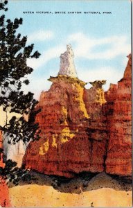 Queen Victoria Rock Formation Bryce Canyon National Park Utah DB Postcard 