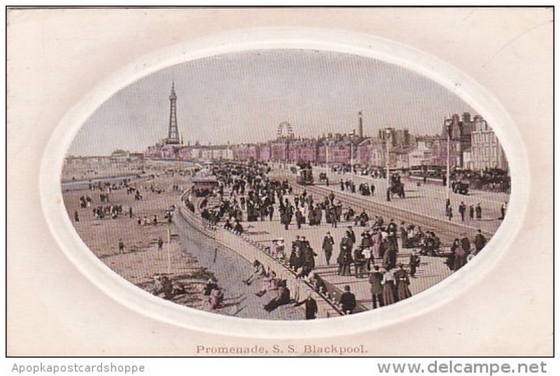 England Blackpool The Promenade 1912