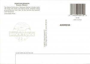 Downtown Branson MO, Multi View, Aerial and Street Views Postcard A69